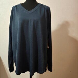 Marika Activewear V Neck Sweatshirt Long Sleeve